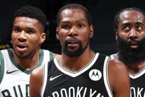 乐鱼-合砍64分！篮网王炸实在无解！别忘了他们还有欧文